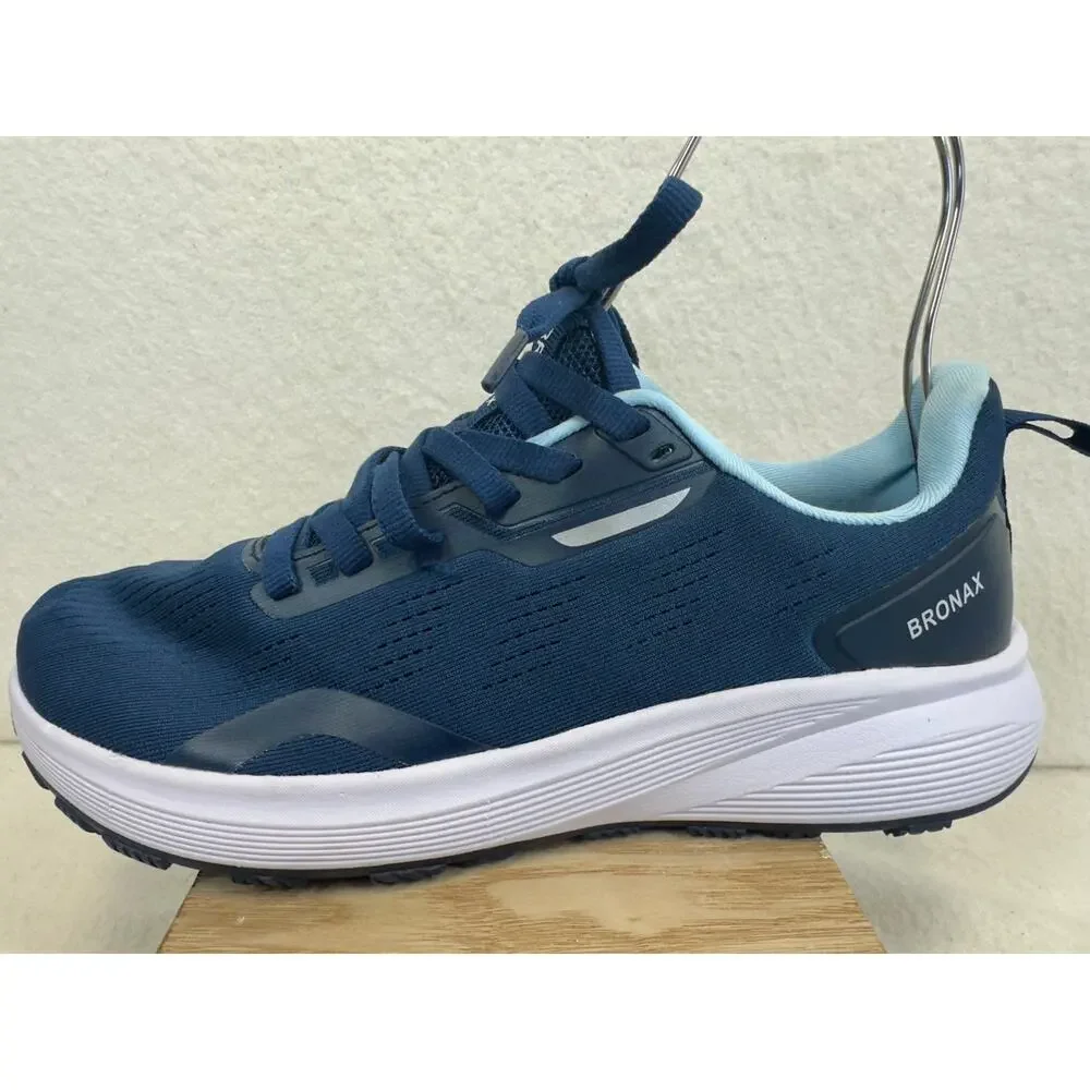 Bronax Men's Supportive Road S73 Sneakers in Navy Unisex Size 41 (9)